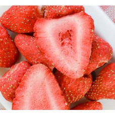 Strawberry Freeze Dried Fruits Snacks Chunkscally Processes Bake Material Cake